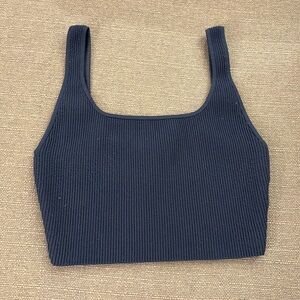 Aritzia Sculpt Knit Squareneck Cropped Tank